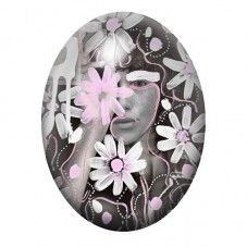 Cabochon en Verre Illustré Street Art 13x18, 18x25 ou 30x40mm  pour la Création de Bijoux Fantaisie - DIY