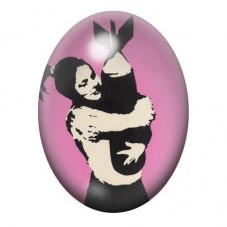 Cabochon en Verre Illustré Bombe Street Art 13x18, 18x25 ou 30x40mm  pour la Création de Bijoux Fantaisie - DIY