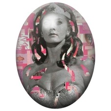 Cabochon en Verre Illustré Jeune Fille en Portrait Graffiti 13x18, 18x25 ou 30x40mm pour la création de bijoux fantaisie - DIY