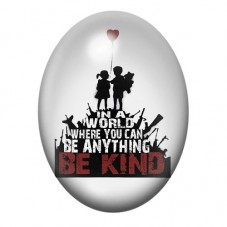 Cabochon en Verre Illustré Amour Paix Street Art 13x18, 18x25 ou 30x40mm  pour la Création de Bijoux Fantaisie - DIY