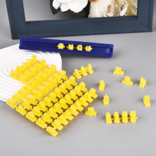 Kit de 72 Chiffres et Lettres pour Impression sur Pâtisserie Fimo