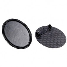 Support Broche Noir pour Cabochon 30x40mm pour la Création de Bijoux Fantaisie - DIY