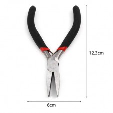 Pince Plate Lisse en Acier Inoxydable 12cm Outil pour la Création de Bijoux Fantaisie