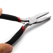 Pince Plate Lisse en Acier Inoxydable 12cm Outil pour la Création de Bijoux Fantaisie