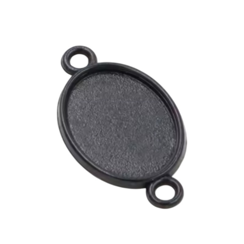 Support Connecteur Noir pour Cabochon 13x18mm