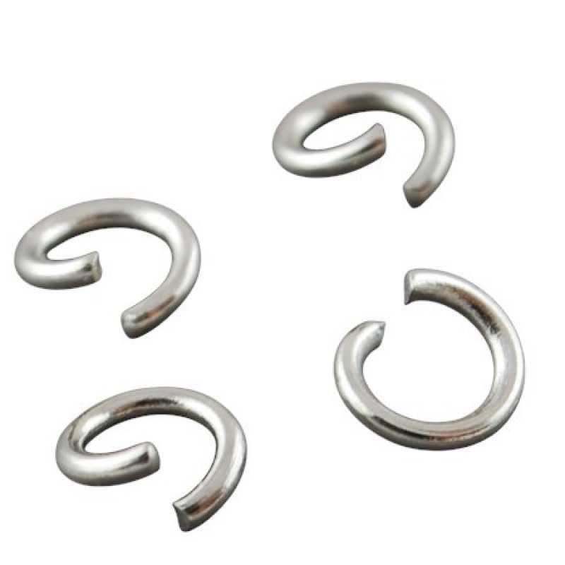 500 Anneaux de Jonction Ouverts en Acier Inoxydable 5mm