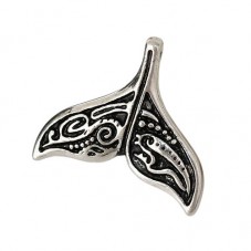 2 Breloques Queue de Sirène Argentée 20x18mm pour la Création de Bijoux Fantaisie - DIY