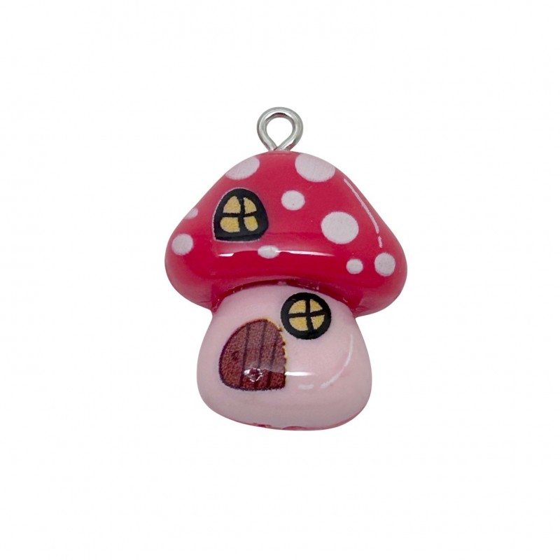 Breloque Maison Alice au Pays des Merveilles en Résine 27x19mm