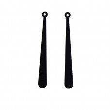 Breloque Pendentif Goutte Long Plat Noir 37x4mm pour la Création de Bijoux Fantaisie - DIY