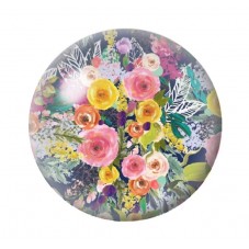 Cabochon en Verre Illustré Fleurs 12 à 25mm pour la création de bijoux fantaisie - DIY