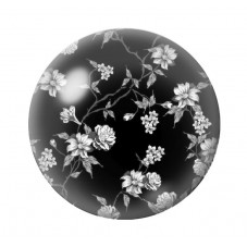 Cabochon en Verre Illustré Fleurs 12 à 25mm pour la création de bijoux fantaisie - DIY