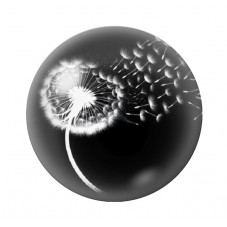 Cabochon en Verre Illustré Fleurs 12 à 25mm pour la création de bijoux fantaisie - DIY