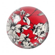 Cabochon en Verre Illustré Fleurs 12 à 25mm pour la création de bijoux fantaisie - DIY