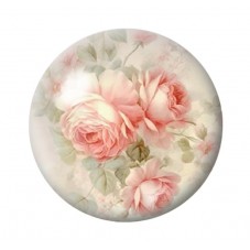 Cabochon en Verre Illustré Fleurs 12 à 25mm pour la création de bijoux fantaisie - DIY