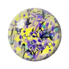 Cabochon en Verre Illustré Fleurs 12 à 25mm pour la création de bijoux fantaisie - DIY