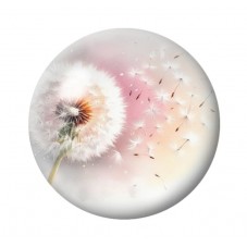 Cabochon en Verre Illustré Fleurs 12 à 25mm pour la création de bijoux fantaisie - DIY