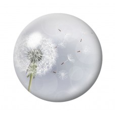 Cabochon en Verre Illustré Fleurs 12 à 25mm pour la création de bijoux fantaisie - DIY