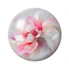 Cabochon en Verre Illustré Fleurs 12 à 25mm pour la création de bijoux fantaisie - DIY