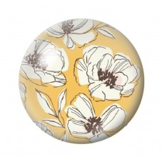 Cabochon en Verre Illustré Fleurs 12 à 25mm pour la création de bijoux fantaisie - DIY