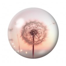 Cabochon en Verre Illustré Fleurs 12 à 25mm pour la création de bijoux fantaisie - DIY