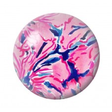 Cabochon en Verre Illustré Fleurs 12 à 25mm pour la création de bijoux fantaisie - DIY