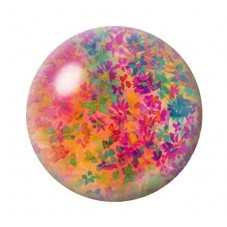 Cabochon en Verre Illustré Fleurs 12 à 25mm pour la création de bijoux fantaisie - DIY