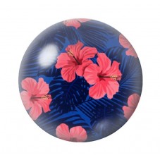 Cabochon en Verre Illustré Fleurs 12 à 25mm pour la création de bijoux fantaisie - DIY