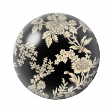 Cabochon en Verre Illustré Fleurs 12 à 25mm pour la création de bijoux fantaisie - DIY