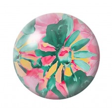 Cabochon en Verre Illustré Fleurs 12 à 25mm pour la création de bijoux fantaisie - DIY