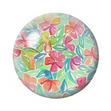 Cabochon en Verre Illustré Fleurs 12 à 25mm pour la création de bijoux fantaisie - DIY