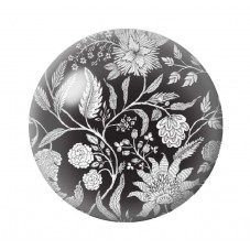 Cabochon en Verre Illustré Fleurs 12 à 25mm pour la création de bijoux fantaisie - DIY