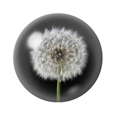 Cabochon en Verre Illustré Fleurs 12 à 25mm pour la création de bijoux fantaisie - DIY