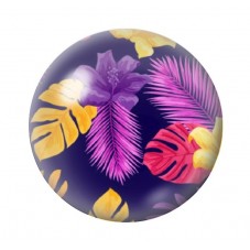 Cabochon en Verre Illustré Fleurs 12 à 25mm pour la création de bijoux fantaisie - DIY