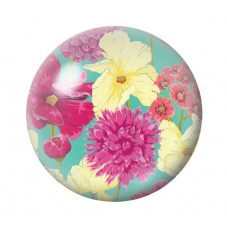 Cabochon en Verre Illustré Fleurs 12 à 25mm pour la création de bijoux fantaisie - DIY