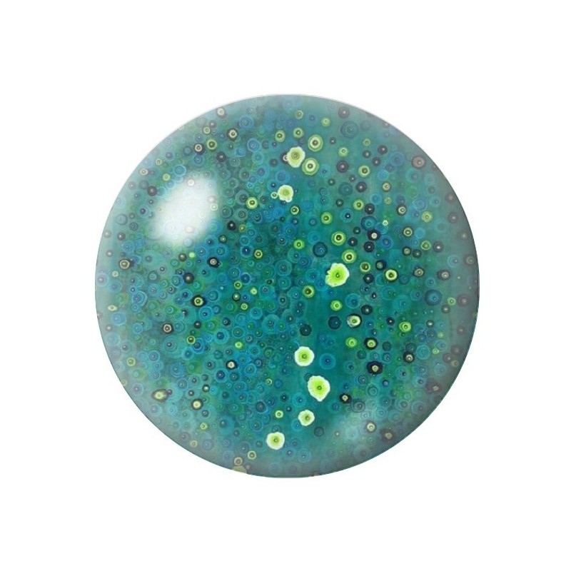 Cabochon en Verre Illustré Fleurs 12 à 25mm