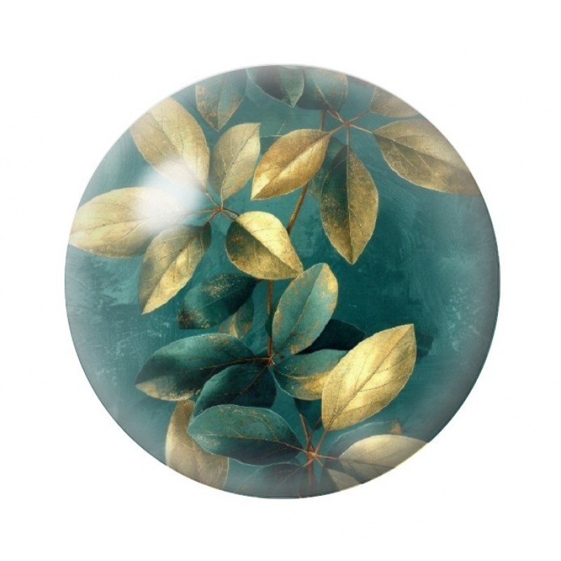 Cabochon en Verre Illustré Fleurs 12 à 25mm