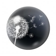 Cabochon en Verre Illustré Fleurs 12 à 25mm pour la création de bijoux fantaisie - DIY