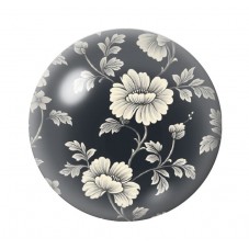 Cabochon en Verre Illustré Fleurs 12 à 25mm pour la création de bijoux fantaisie - DIY