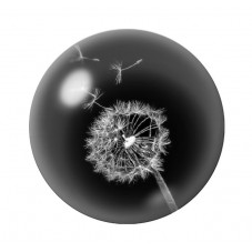 Cabochon en Verre Illustré Fleurs 12 à 25mm pour la création de bijoux fantaisie - DIY