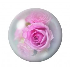 Cabochon en Verre Illustré Fleurs 12 à 25mm pour la création de bijoux fantaisie - DIY