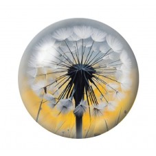 Cabochon en Verre Illustré Fleurs 12 à 25mm pour la création de bijoux fantaisie - DIY