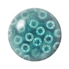 Cabochon en Verre Illustré Fleurs 12 à 25mm pour la création de bijoux fantaisie - DIY