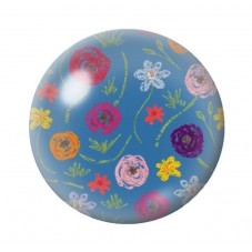 Cabochon en Verre Illustré Fleurs 12 à 25mm pour la création de bijoux fantaisie - DIY
