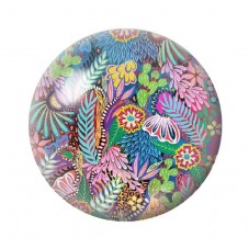 Cabochon en Verre Illustré Fleurs 12 à 25mm pour la création de bijoux fantaisie - DIY