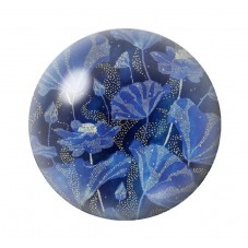 Cabochon en Verre Illustré Fleurs 12 à 25mm pour la création de bijoux fantaisie - DIY