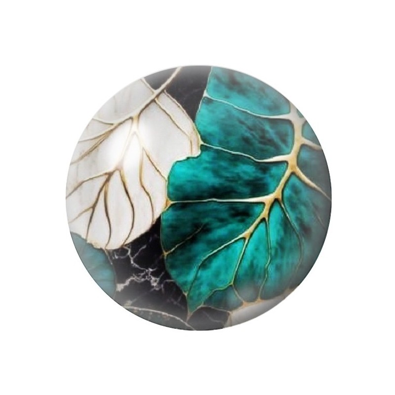 Cabochon en Verre Illustré Fleurs 12 à 25mm