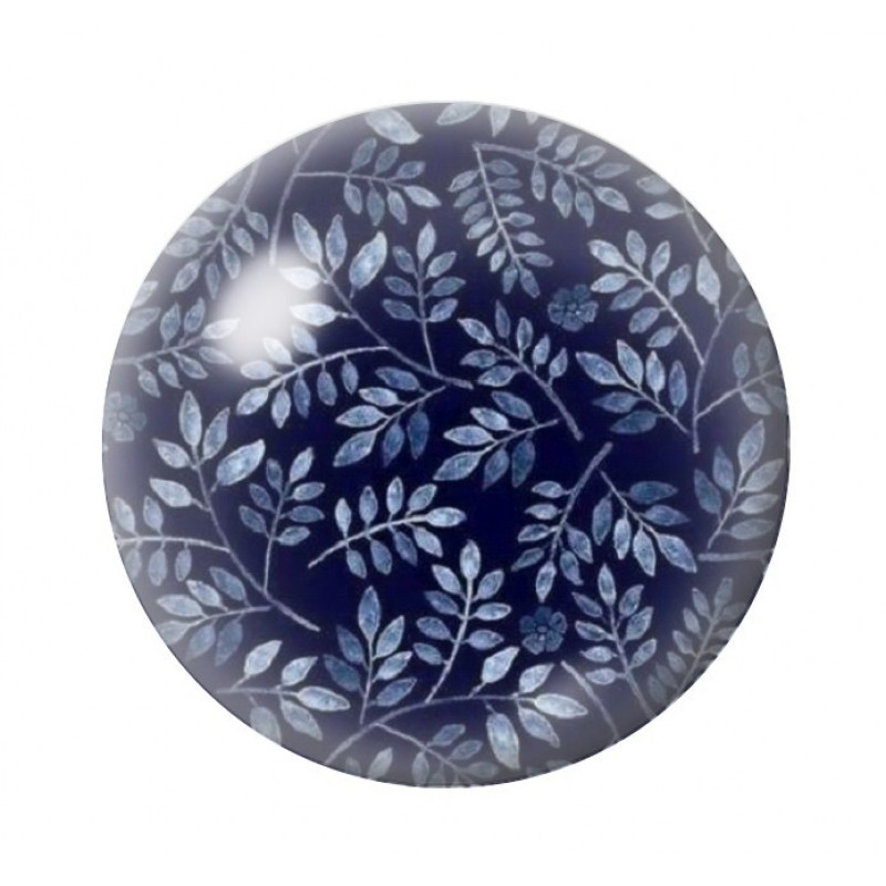 Cabochon en Verre Illustré Fleurs 12 à 25mm