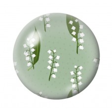 Cabochon en Verre Illustré Fleurs 12 à 25mm pour la création de bijoux fantaisie - DIY