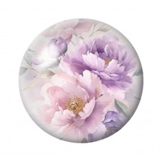 Cabochon en Verre Illustré Fleurs 12 à 25mm pour la création de bijoux fantaisie - DIY