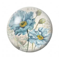 Cabochon en Verre Illustré Fleurs 12 à 25mm pour la création de bijoux fantaisie - DIY